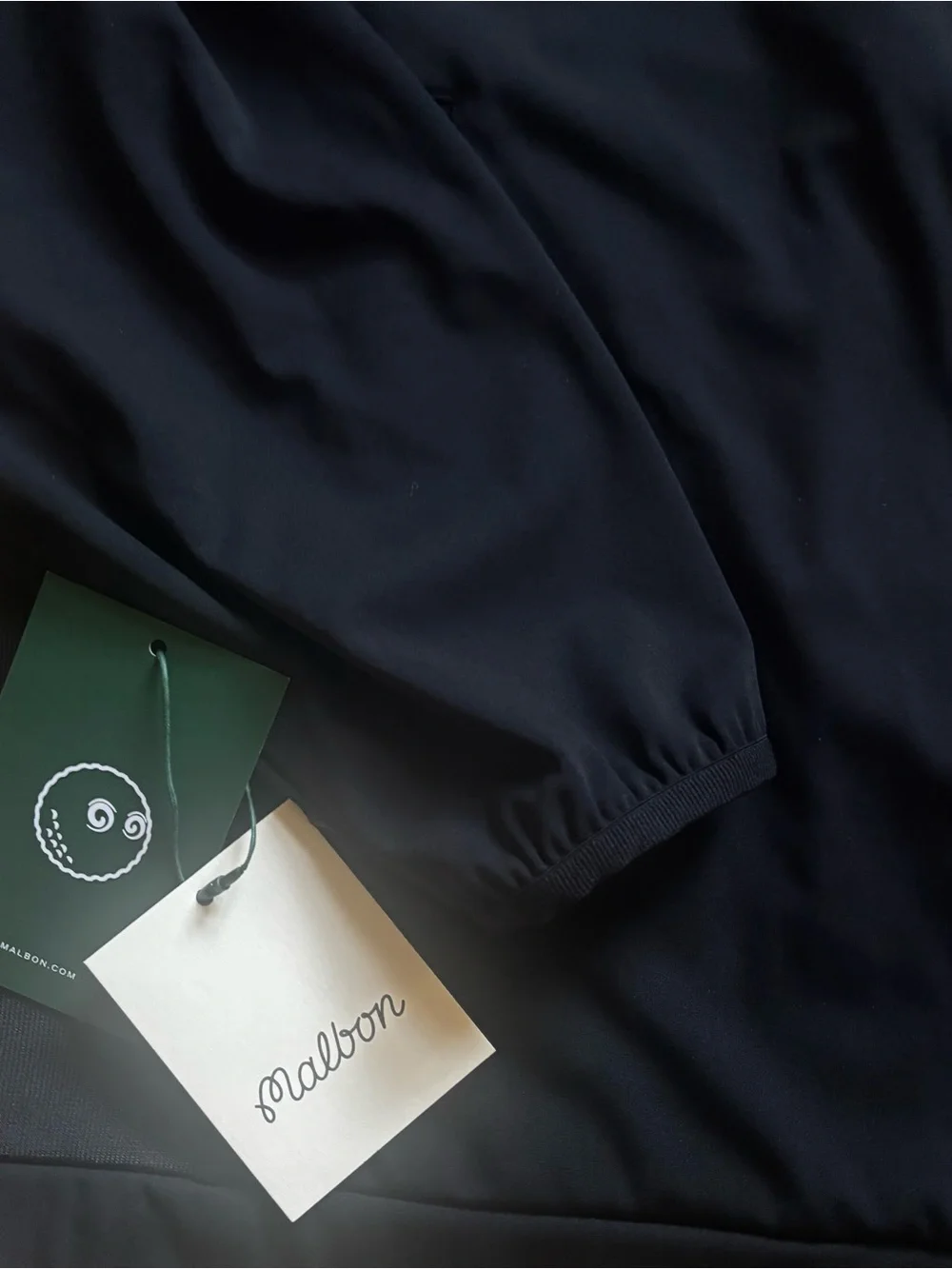 NWT Malbon Golf Peninsula Jacket Black Mens size L Zip Up with Pockets