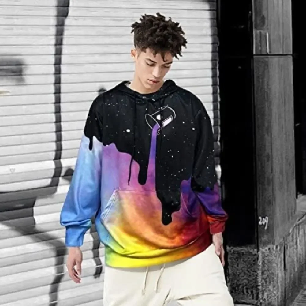 Goodstoworld Unisex Men's & Women's Hoodies 3D Sweater Size S M
