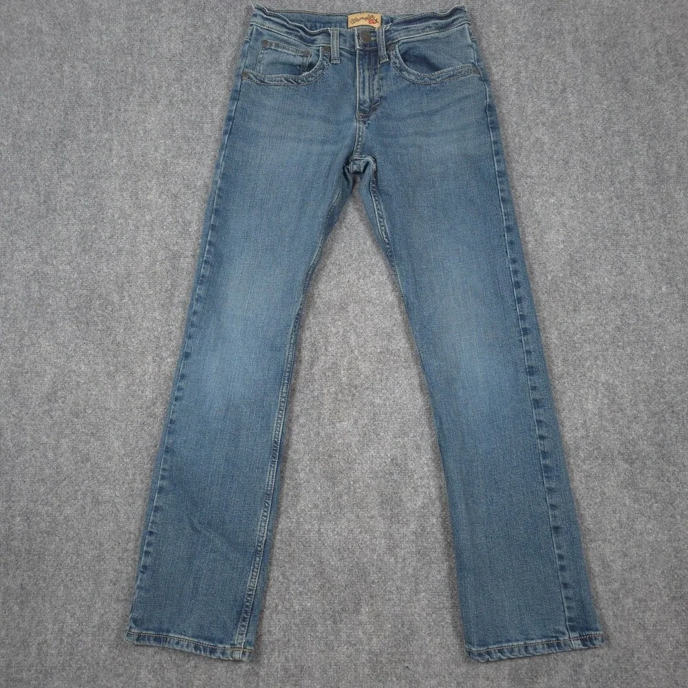 Wrangler 20X Jeans Mens 28x32 Blue Western Slim Straight Style 44 Whiskered
