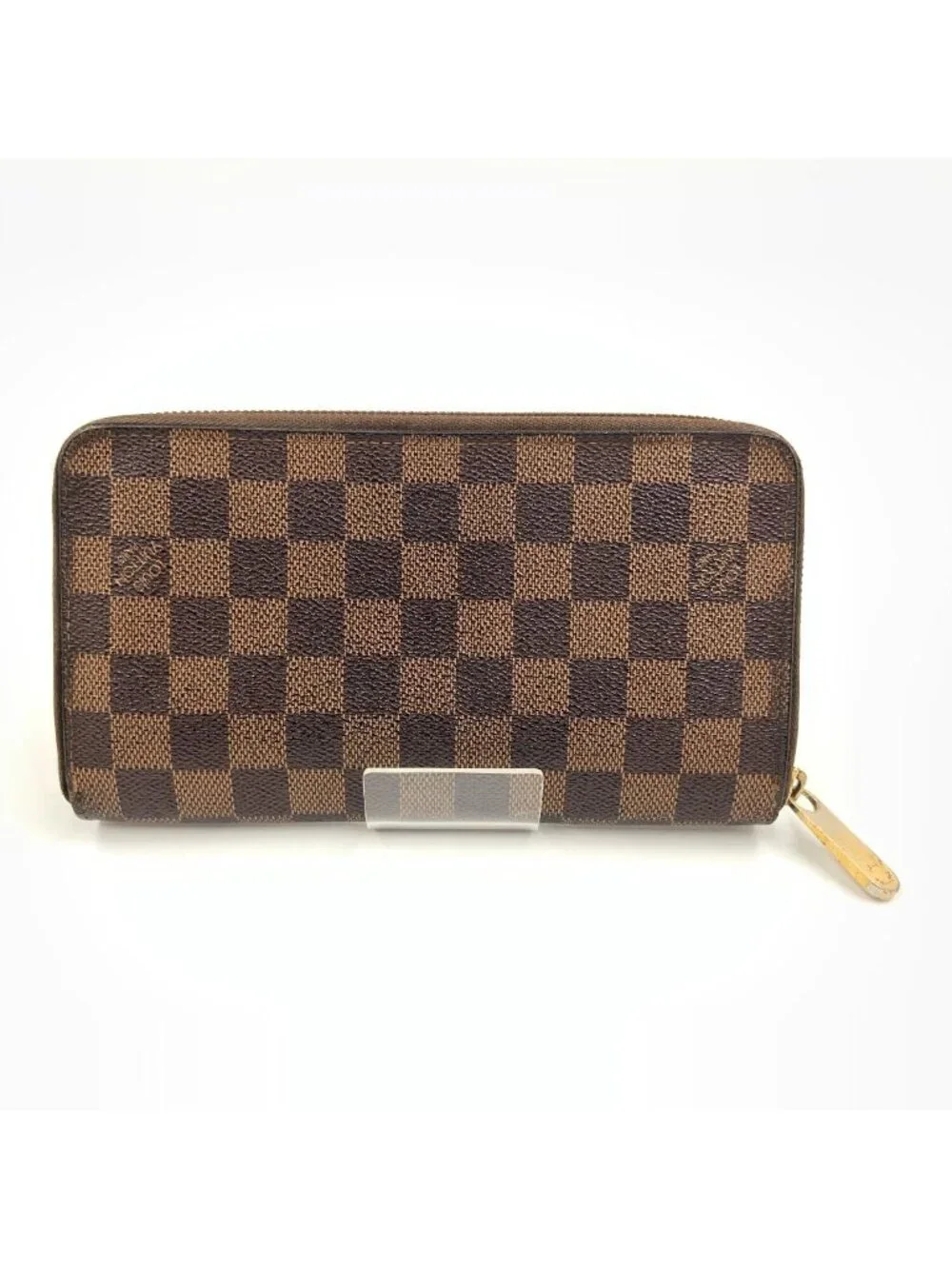 Louis Vuitton Damier Zippy Organizer Zip Around Wallet Brown