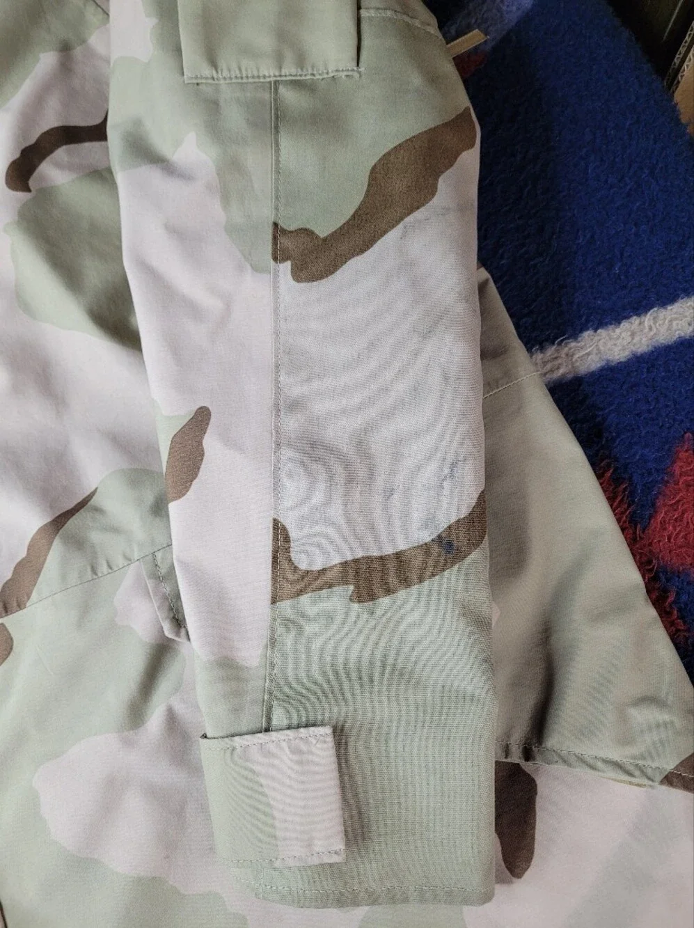USGI Desert Camo Cold Weather Hooded Parka Mens XL Military Nylon Full Zip