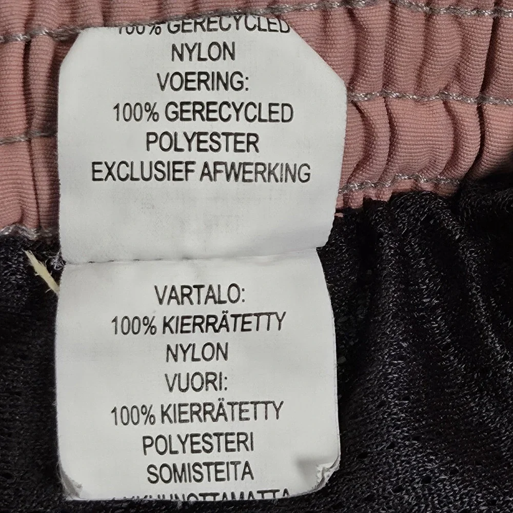 Patagonia Drawstring Waist Shorts Swim Trunks Size XS Gray And Pink Color Block
