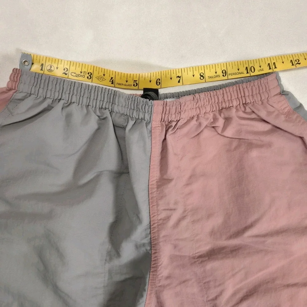 Patagonia Drawstring Waist Shorts Swim Trunks Size XS Gray And Pink Color Block