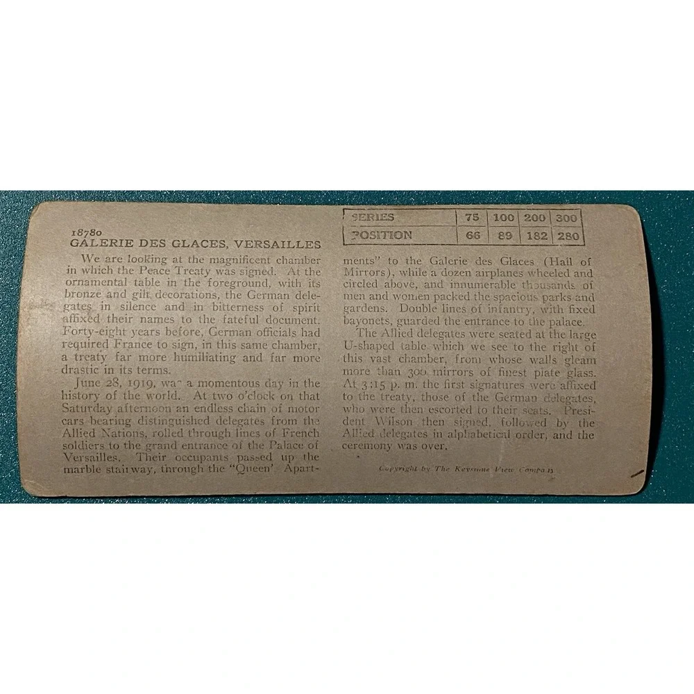 Keystone View Company product wwi