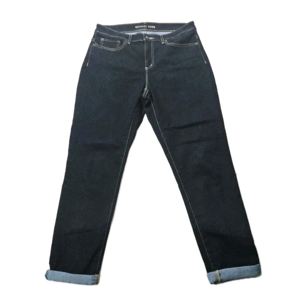 Michael Kors Selma High Rise Slim Skinny‎ Denim Jeans Dark Rinse Wash Size 10