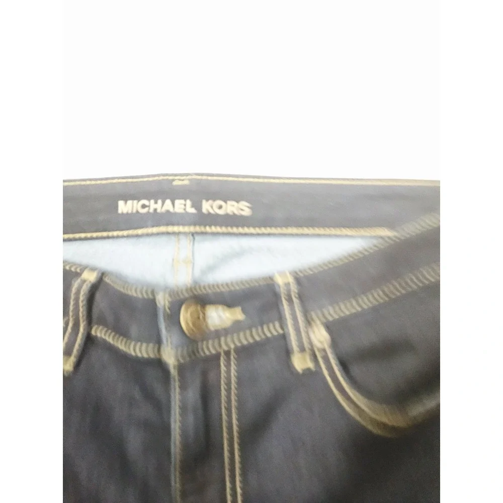 Michael Kors Selma High Rise Slim Skinny‎ Denim Jeans Dark Rinse Wash Size 10