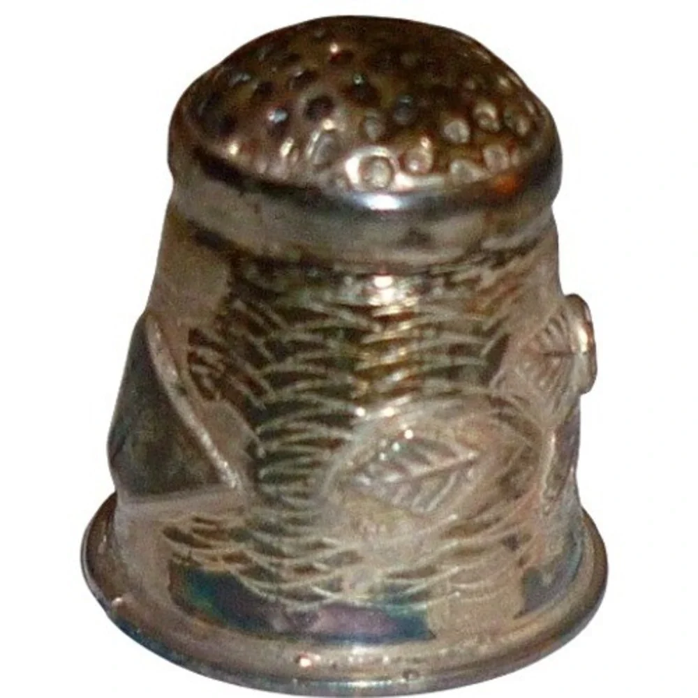 Antique Ketcham‎ McDougall Sterling Silver Flower Thimble Unengraved
