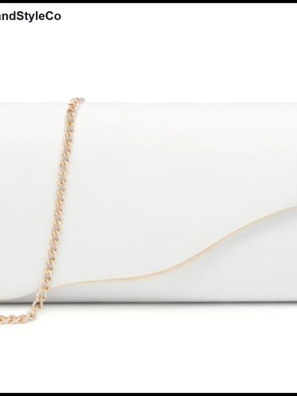 Faux Suede Evening Clutch Purse with Gold Chain Strap, Formal Handbag