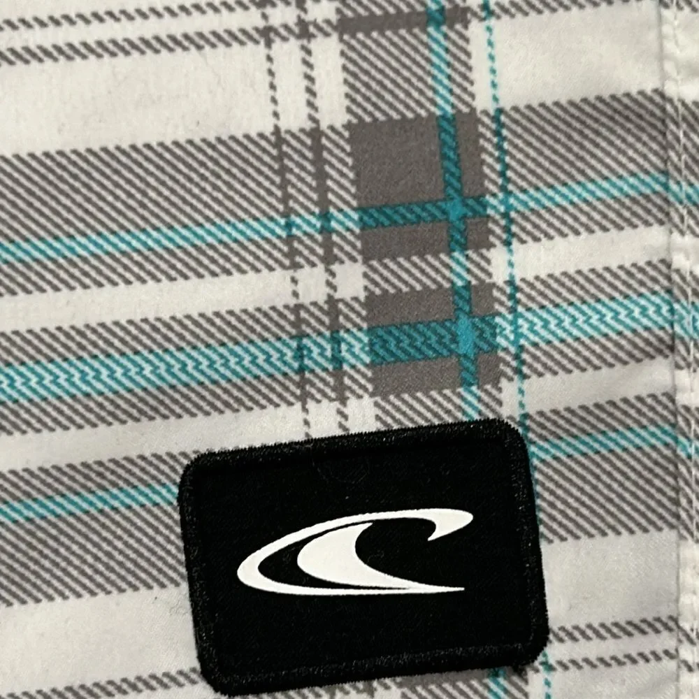 O'Neill White and Gray Board Shorts for Swim