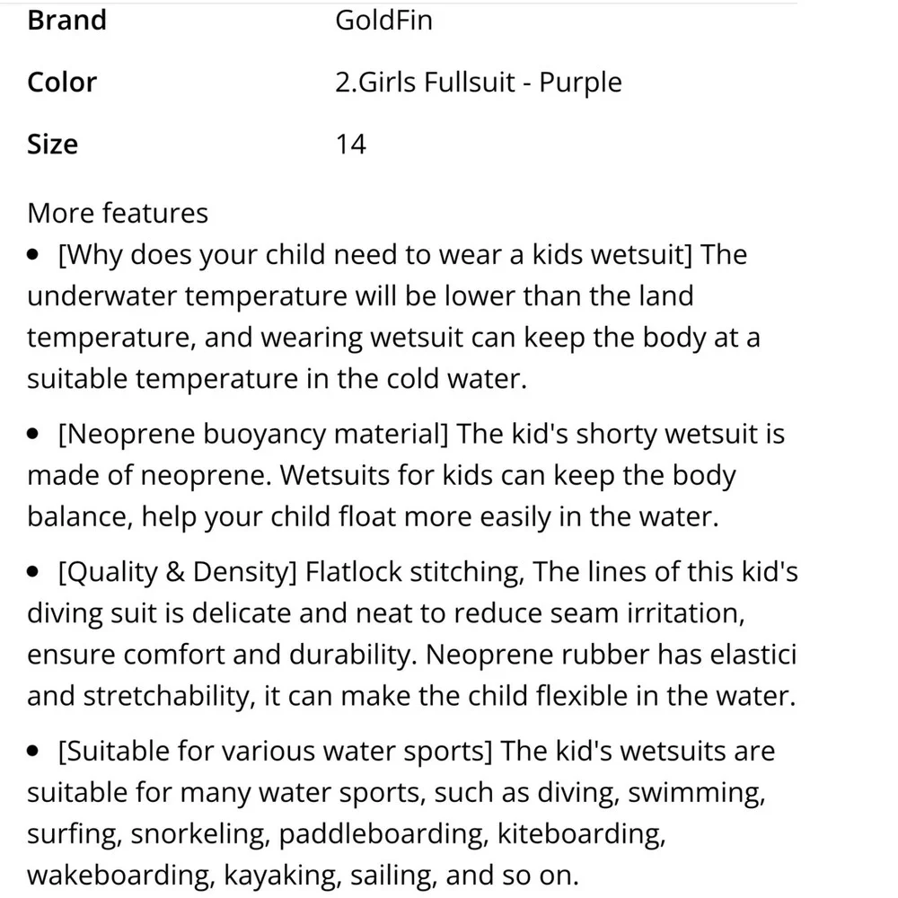Goldfin item has