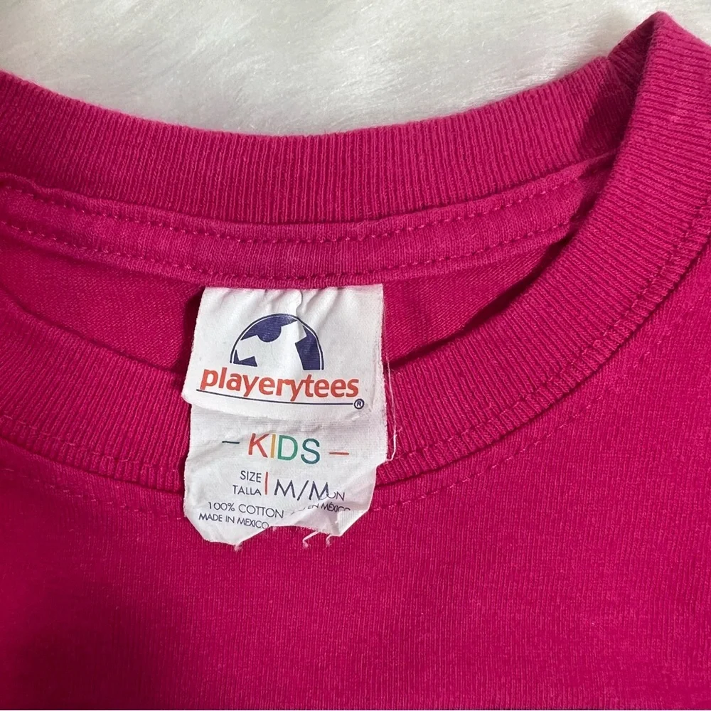 Girls Pink Graphic Tee La Llorona‎ Shirt Size M Kids Cotton