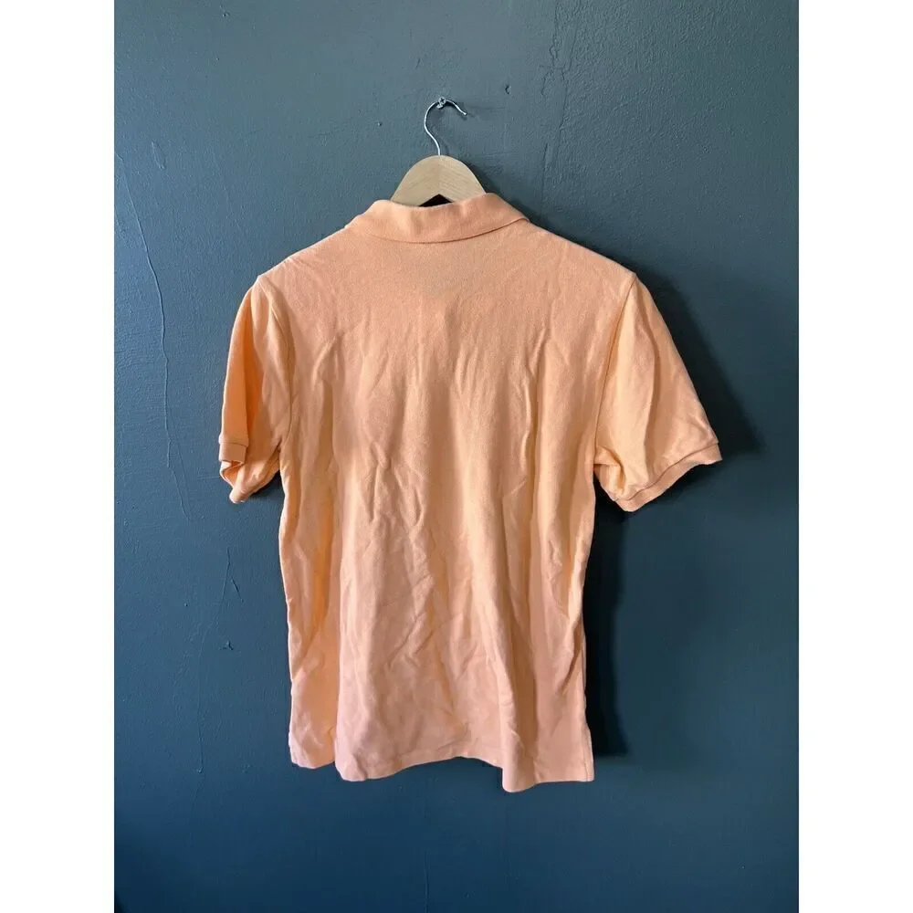 Polo Ralph Lauren Youth Boys Orange Short Sleeve Polo Fishing Bear Size XL