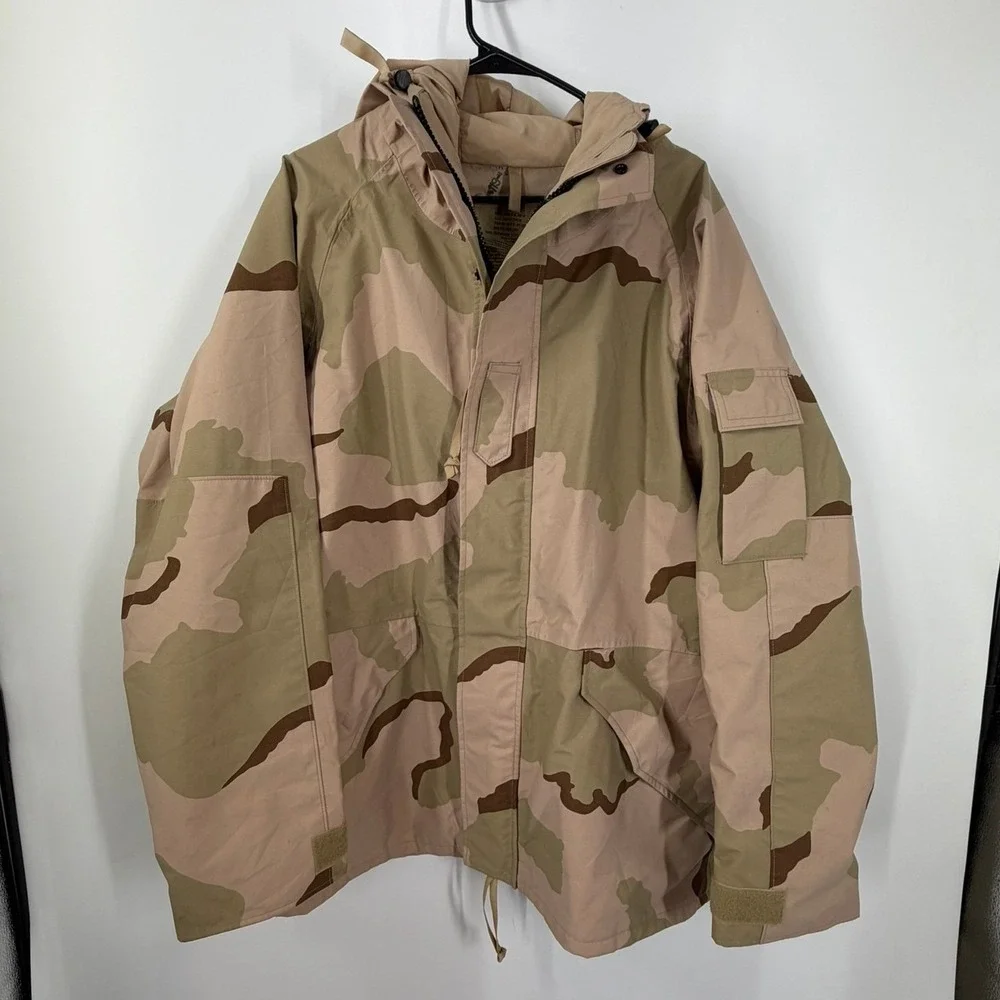 US Military DCU Goretex Cold Weather All Purpose Desert Wet Wind Size Large-Long