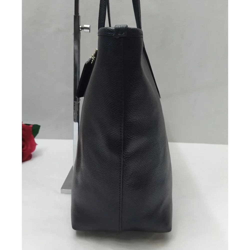 Coach black leather