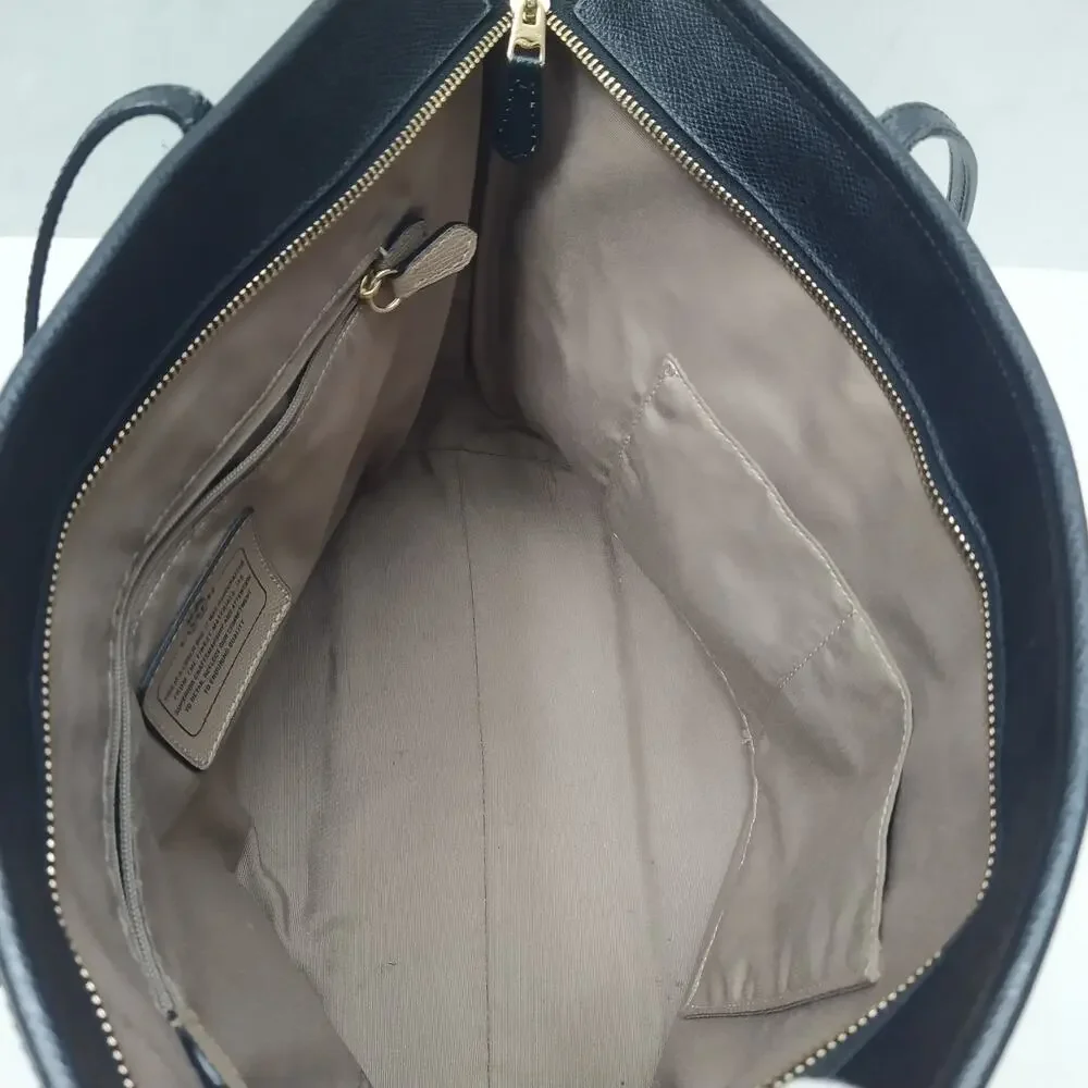 Coach black leather