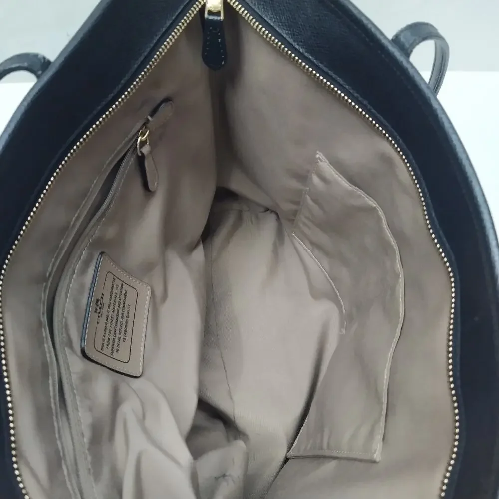 Coach black leather