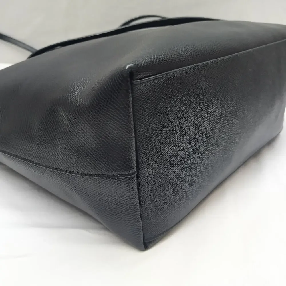 Coach black leather