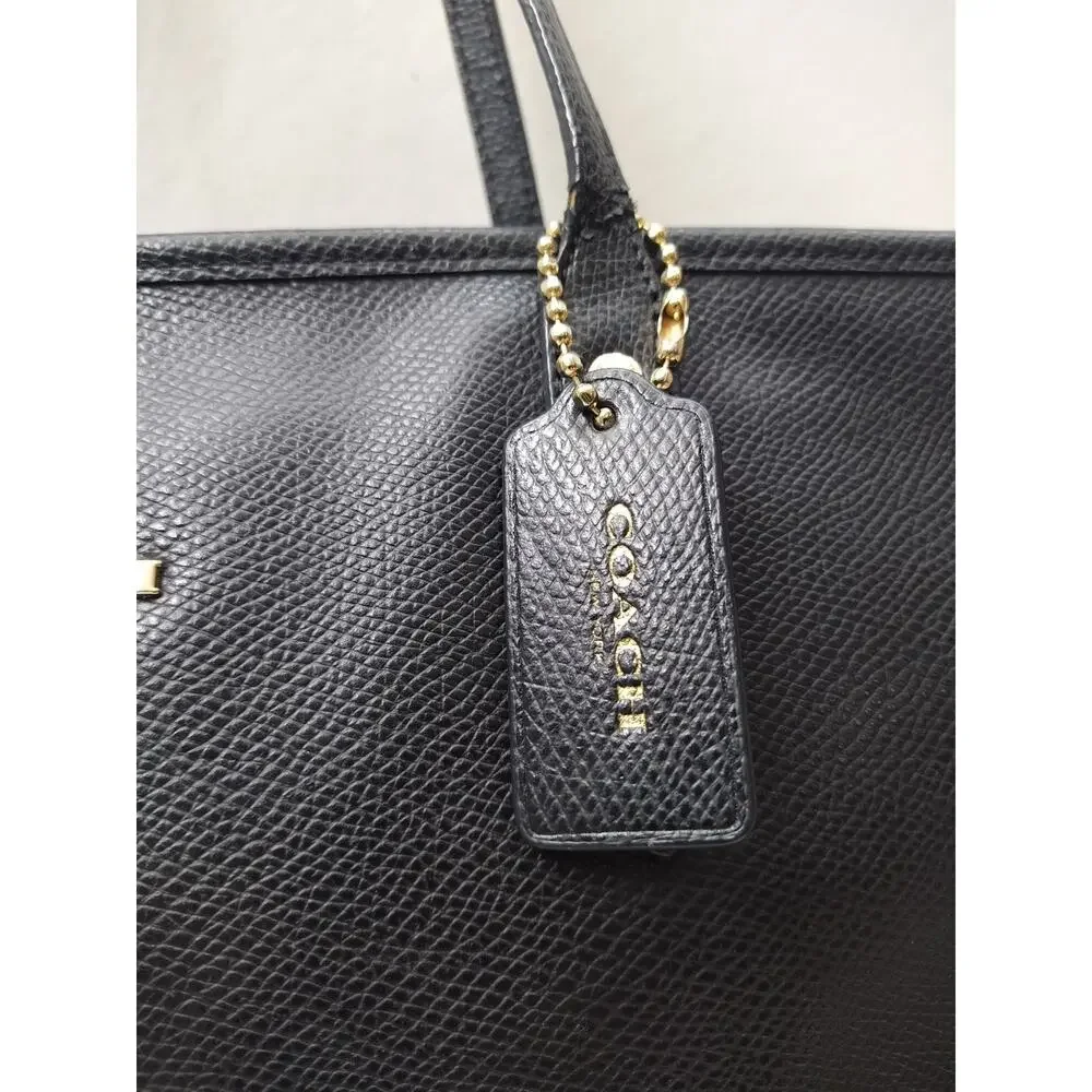 Coach black leather