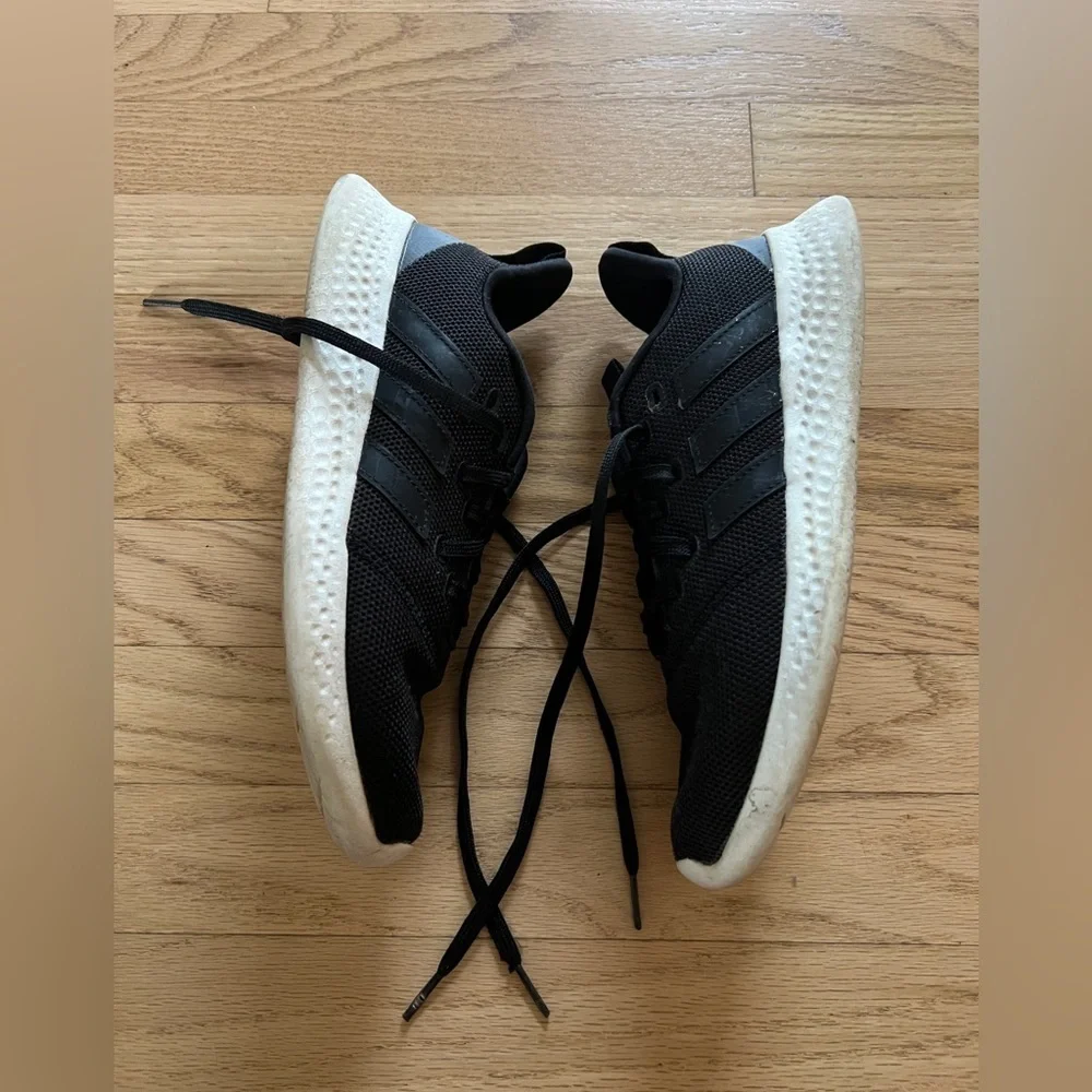 adidas black cloudfoam tennis