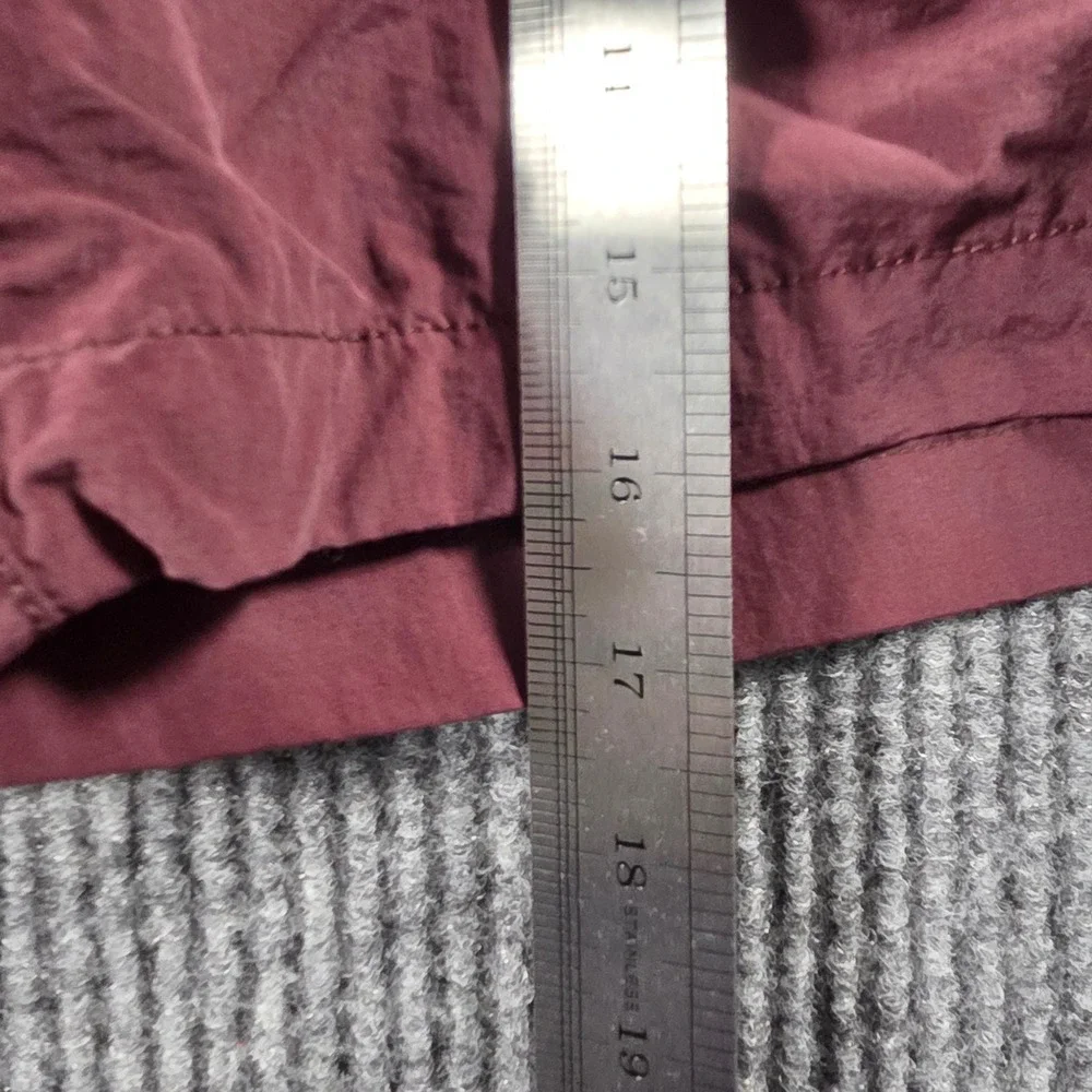 American Eagle‎ Mens Small Maroon Nylon Mesh Lined Swim Athletic Shorts Burgundy