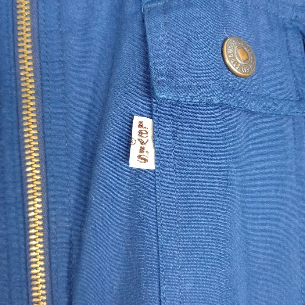Vintage 80s Levi's Mountain Parka Type Jacket Mountain Coat Utility Pockets LG‎