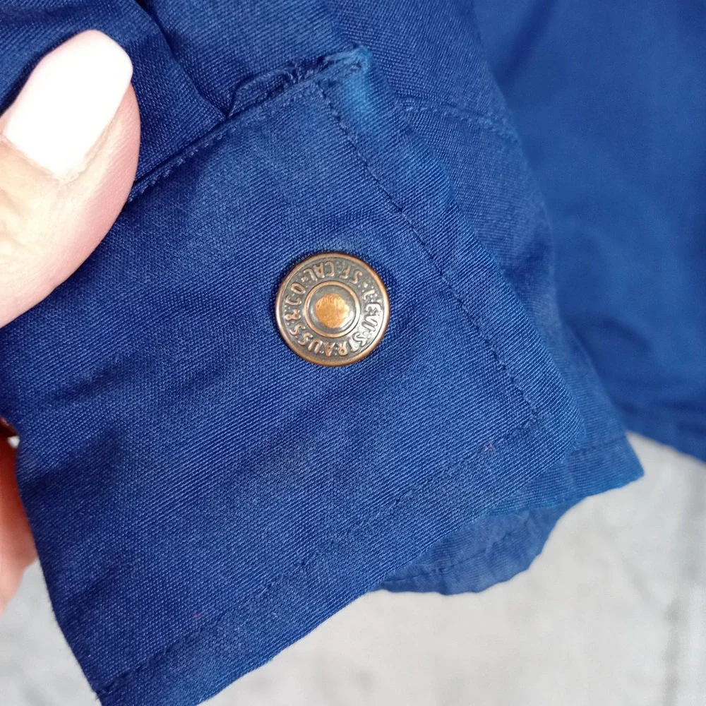 Vintage 80s Levi's Mountain Parka Type Jacket Mountain Coat Utility Pockets LG‎