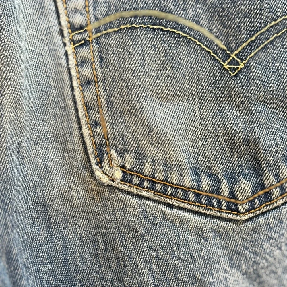 Levi's 505 Mens W36 L32‎ Straight Fit Jeans Blue Denim Casual Pants