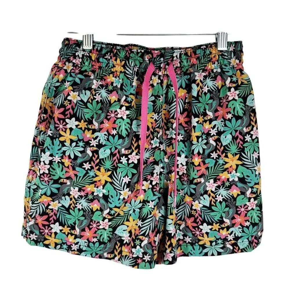 Chubbies' Men's S Classic Swim Trunk Basket Lined Multi Tropical Print 5.5