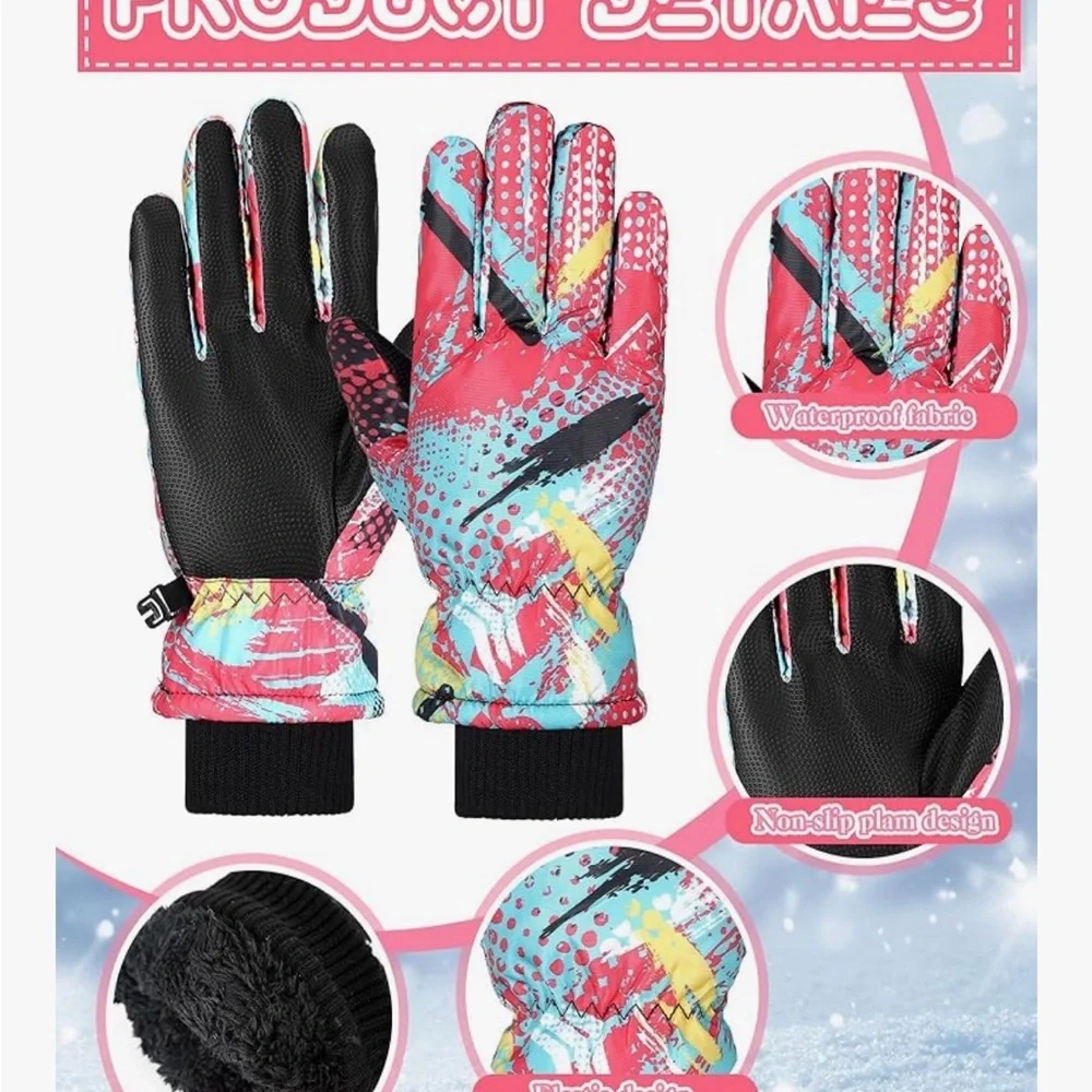 Colorful Ski Gloves