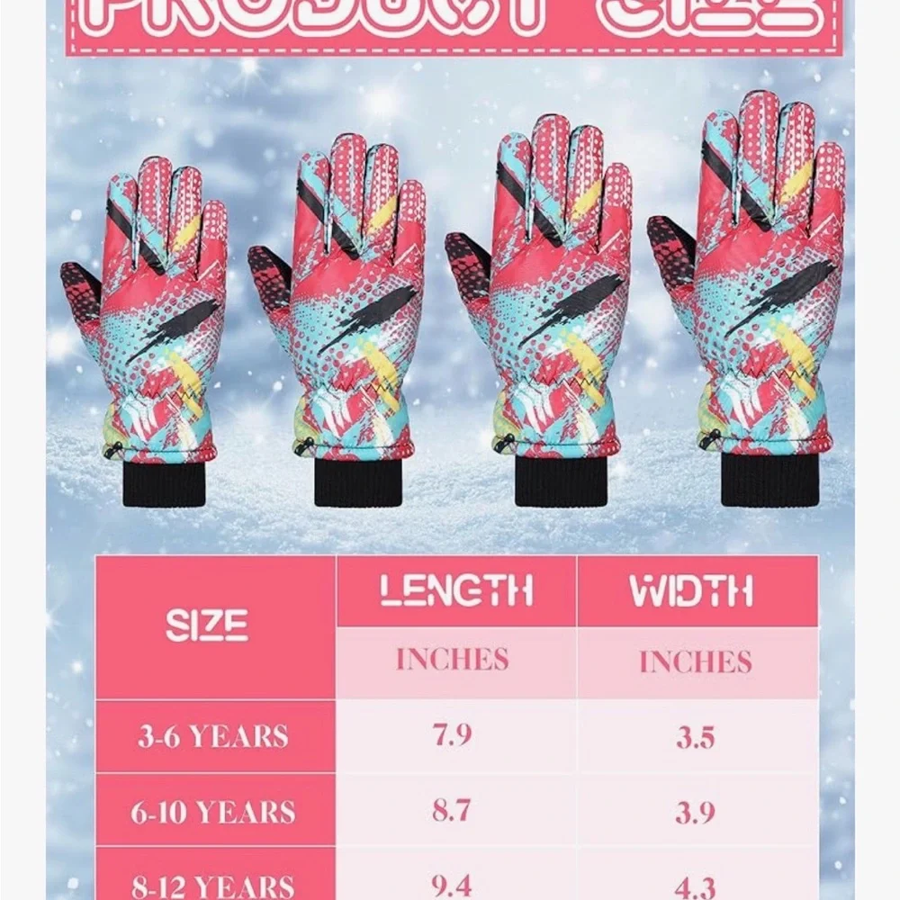 Colorful Ski Gloves