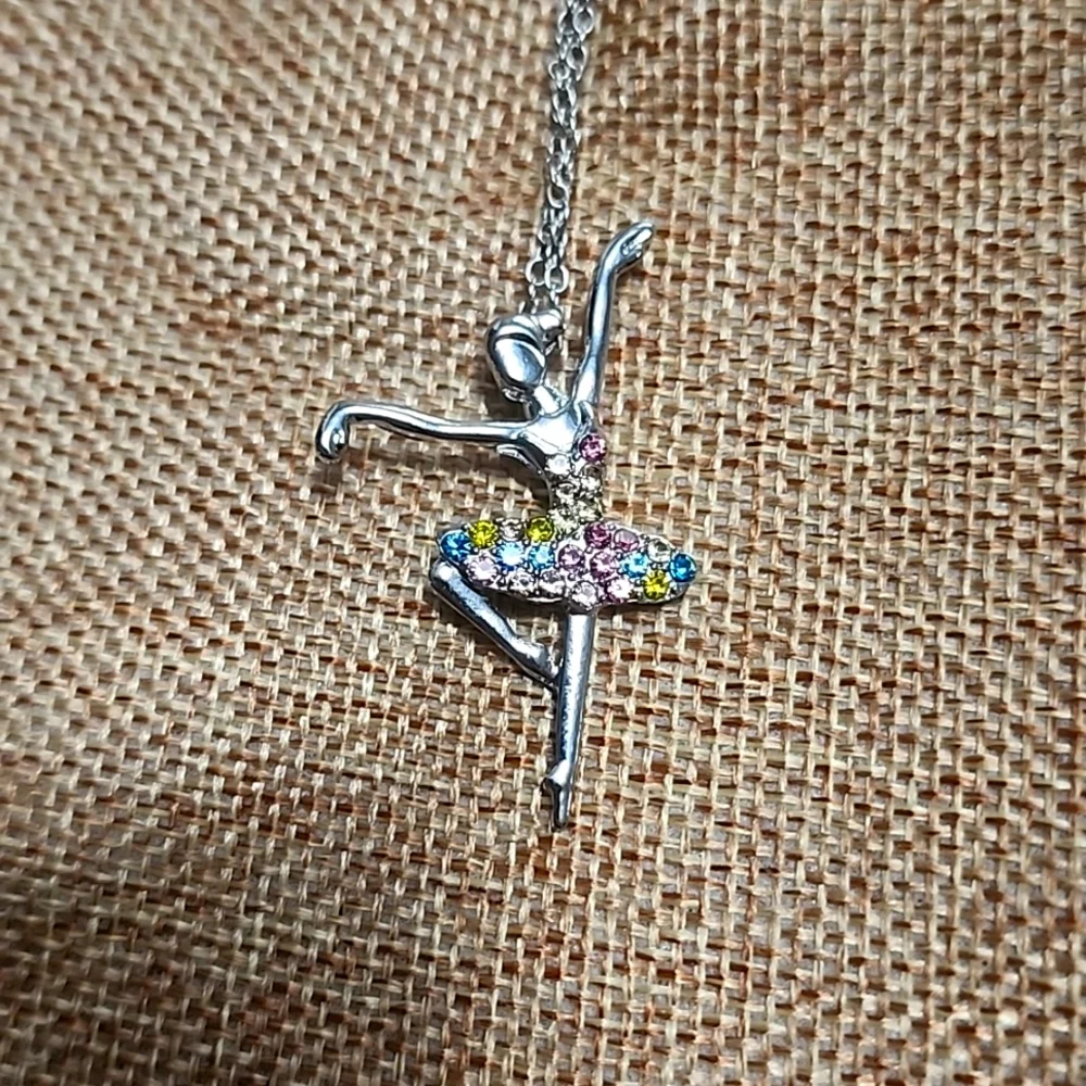 Dancer, ballerina, multiple color necklace