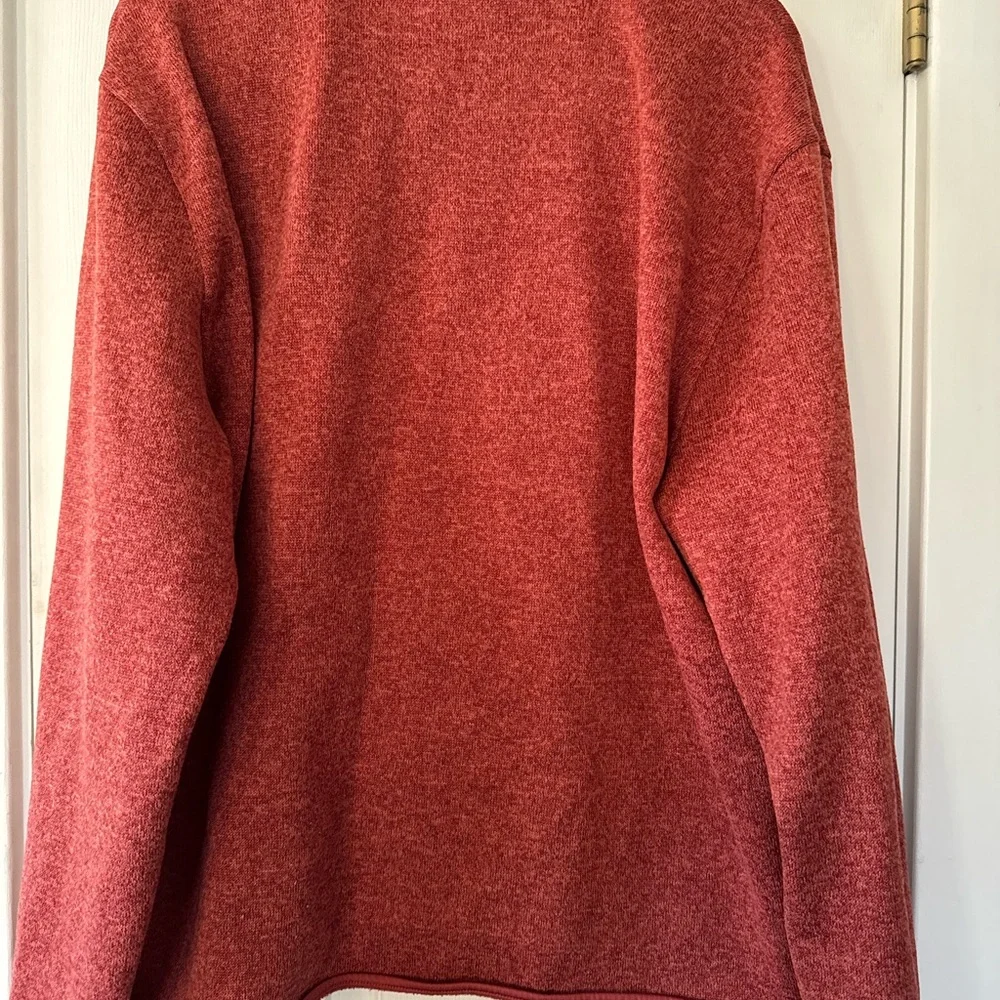 Crown & Ivy‎ Men's Red Half-Zip Sweater