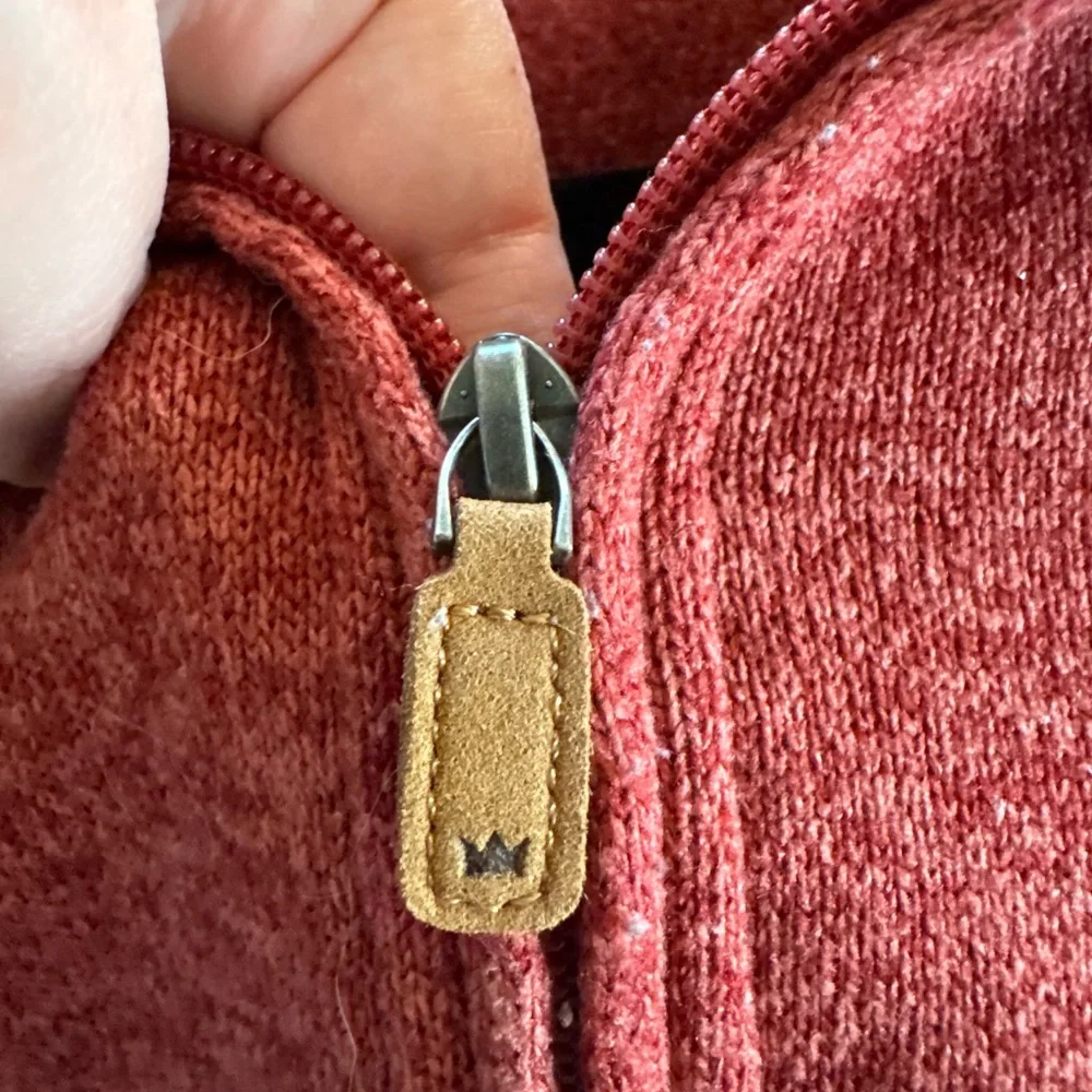 Crown & Ivy‎ Men's Red Half-Zip Sweater