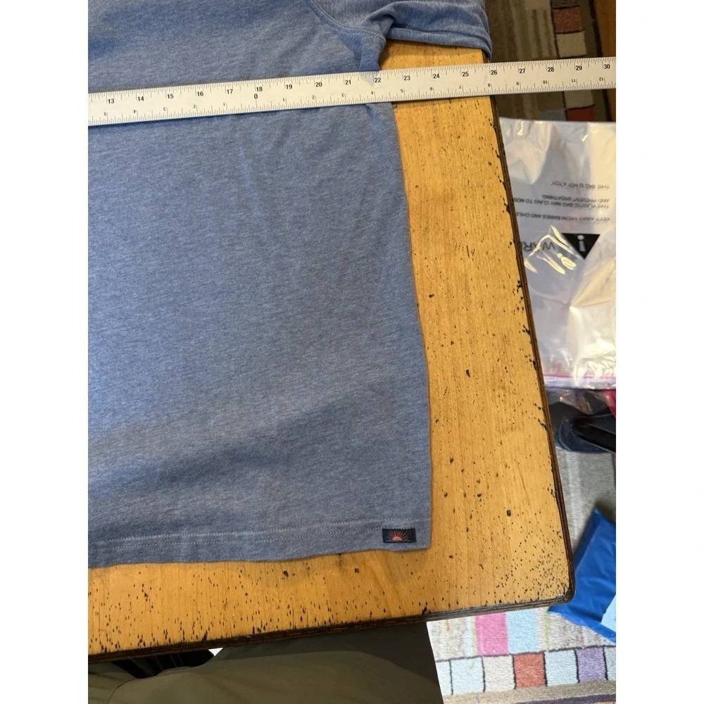 Lot Of 2 Faherty 1/4 Zip Jacket Men's XL Brown/blue Stretch Pullover Cotton‎