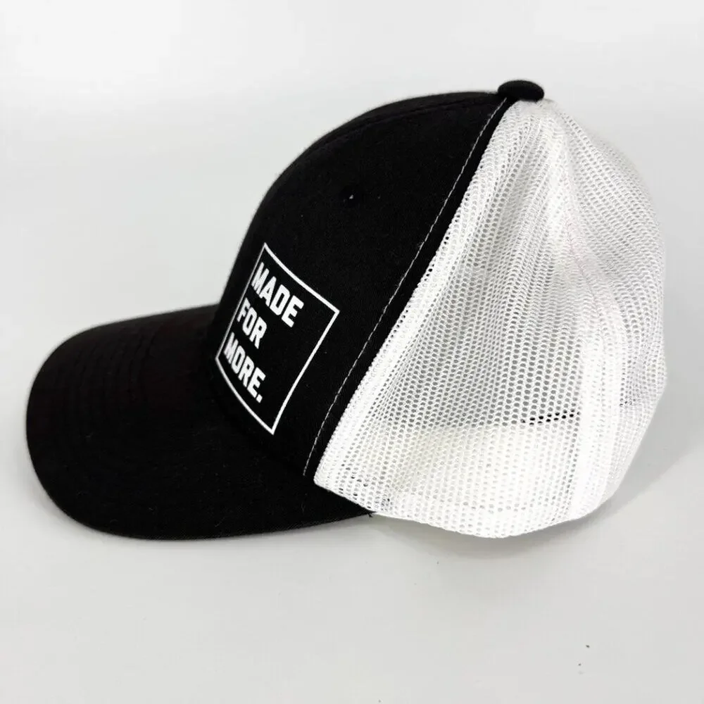 Made For More Trucker Hat Black‎ White One Size