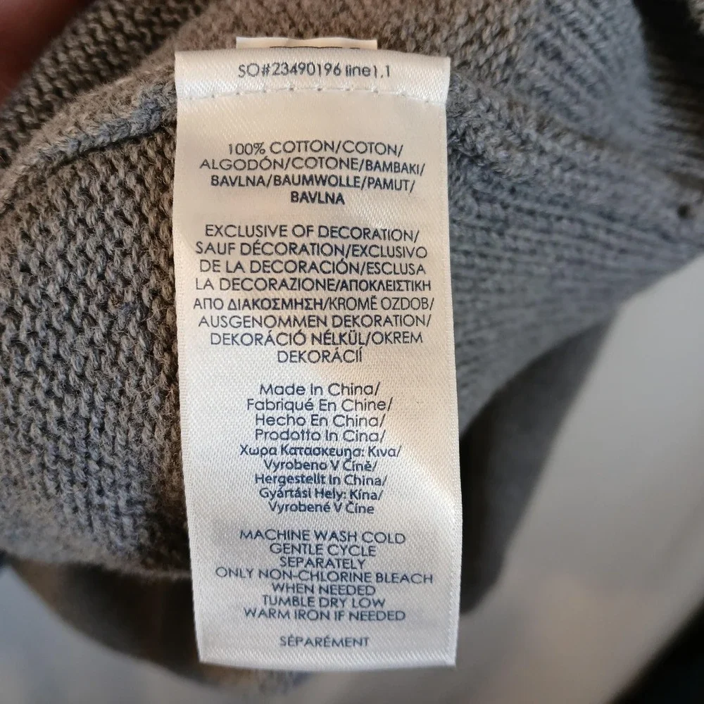 Chaps Mens Gray Crewneck Long Sleeve‎ Sweater 2XLT Big Tall Casual
