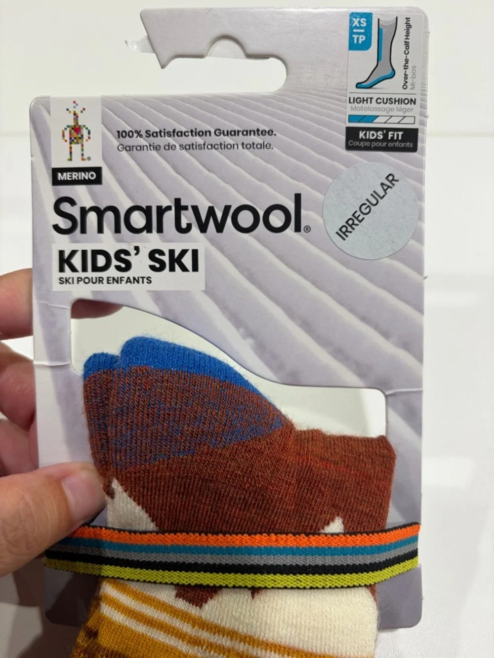 SmartWool Kids XS Light Cushion Ski Socks Over the Calf Blue Mountain NWT Snow