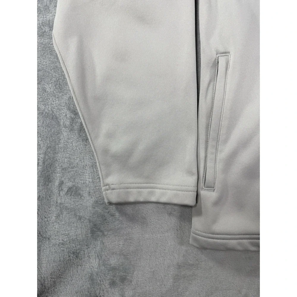 Under Armour Sweater Mens XL Grey 1/4 Zip Fleece Lined Pullover Logo‎