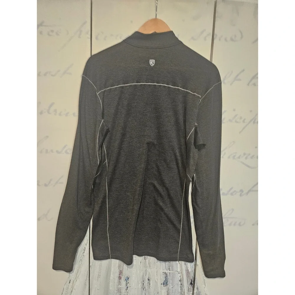 Kuhl Mens Akkomplice‎ Gray Quarter Zip Pullover Long Sleeve Shirt 3201BOX XL