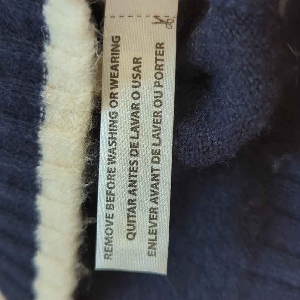 J. Crew XS Rainbow Multistripe‎ Supersoft Yarn Turtleneck Sweater Pride Cozy