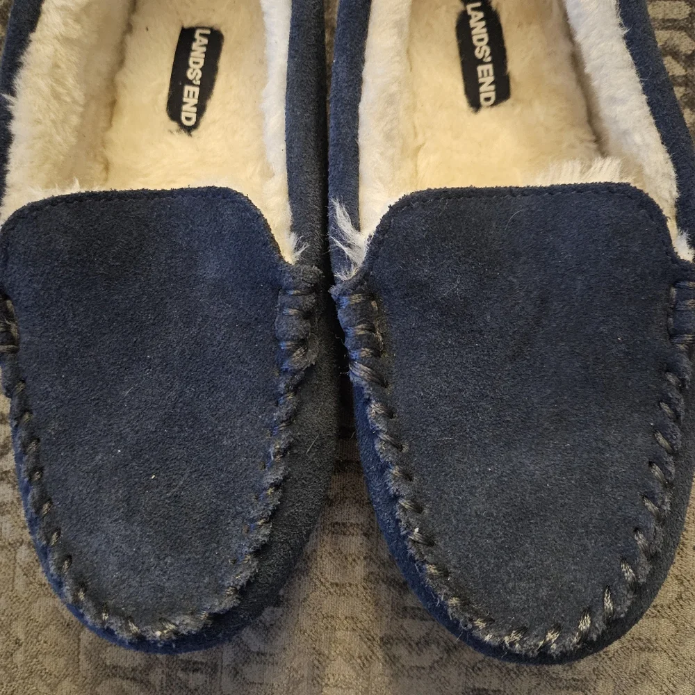 Lands End cozy navy