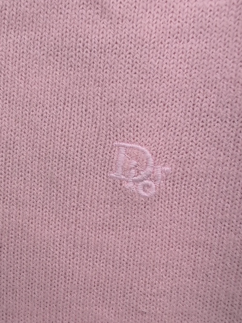 Vtg Christian Dior Sweater Mens Extra Large Pink Soft Orlin Acrylic V Neck USA