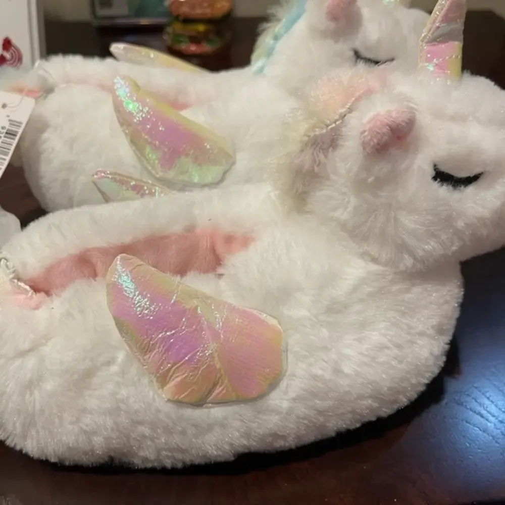 Little‎ girl Unicorn fluffy slippers