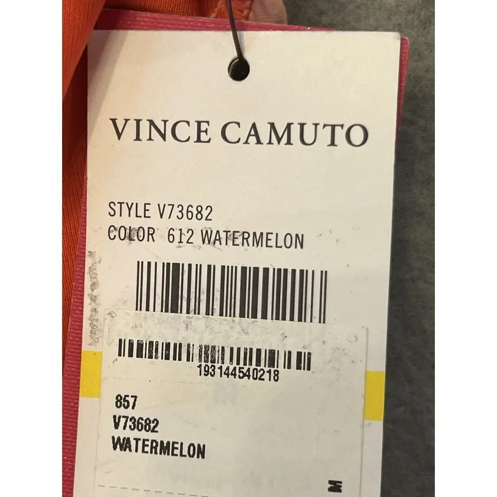 NWT Vince Camuto Swim Bikini Bottoms Medium Watermelon‎ High-Waist Orange Coral