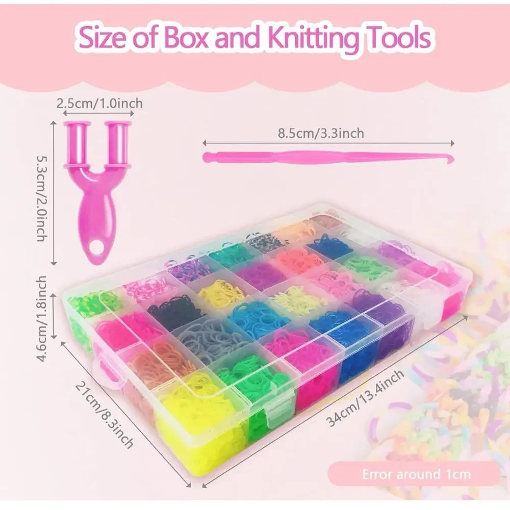 11,860+‎ Rubber Bands Refill Set: Bracelet Making Kit for Kids, Loom Bands, ..