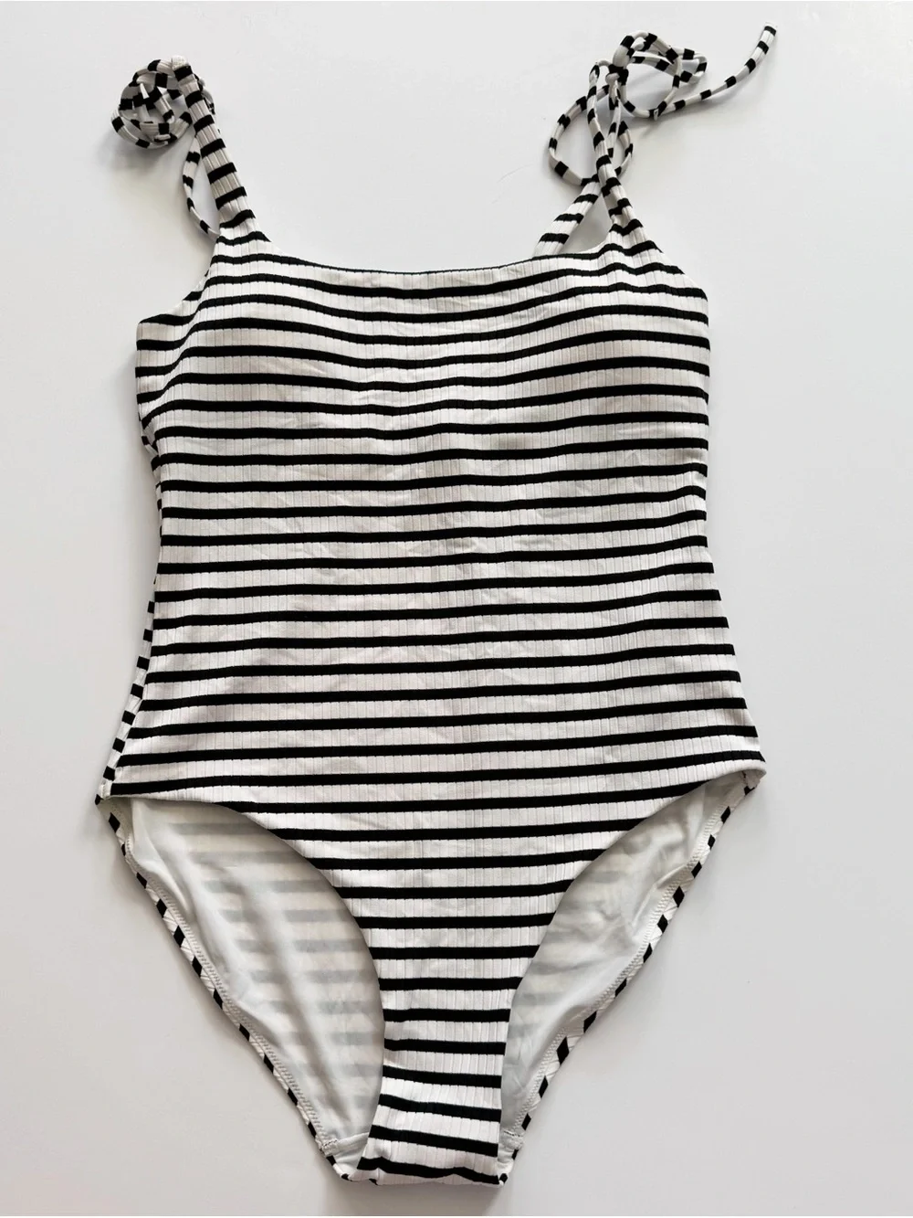 & Other Stories ribbed striped swimsuit size 8 NWT