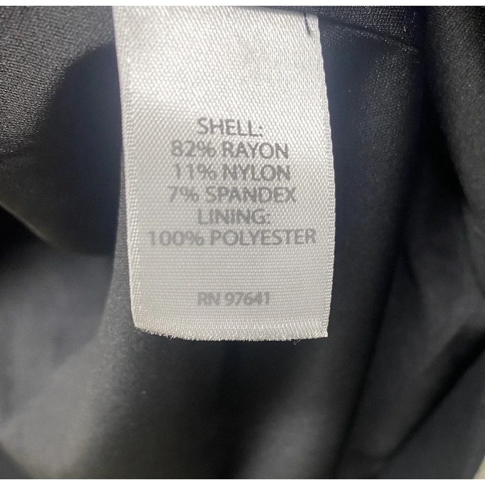 J. Jill Wearever Jacket Women S Petite Black Full Zip Peplum Ponte Career Streth