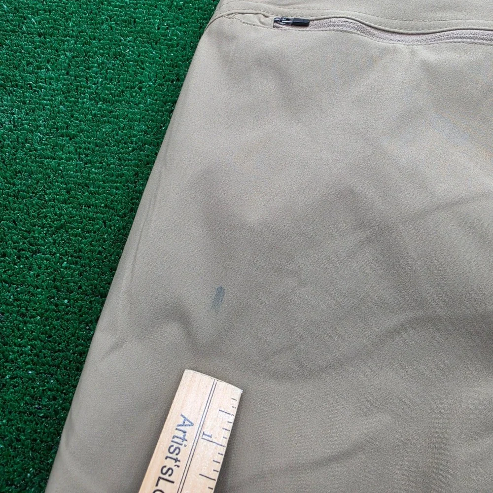 Eddie Bauer Rainier Fleece Lined Outdoor Pants Mens 38x32‎ Beige Hiking Cargo