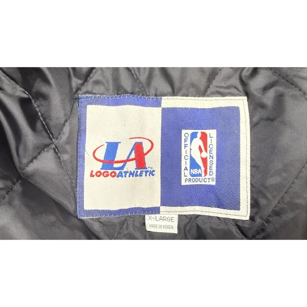 Logo Athletic Vtg Rare NBA‎ Orlando Magic Denim & Wool Varsity Jacket Size XL