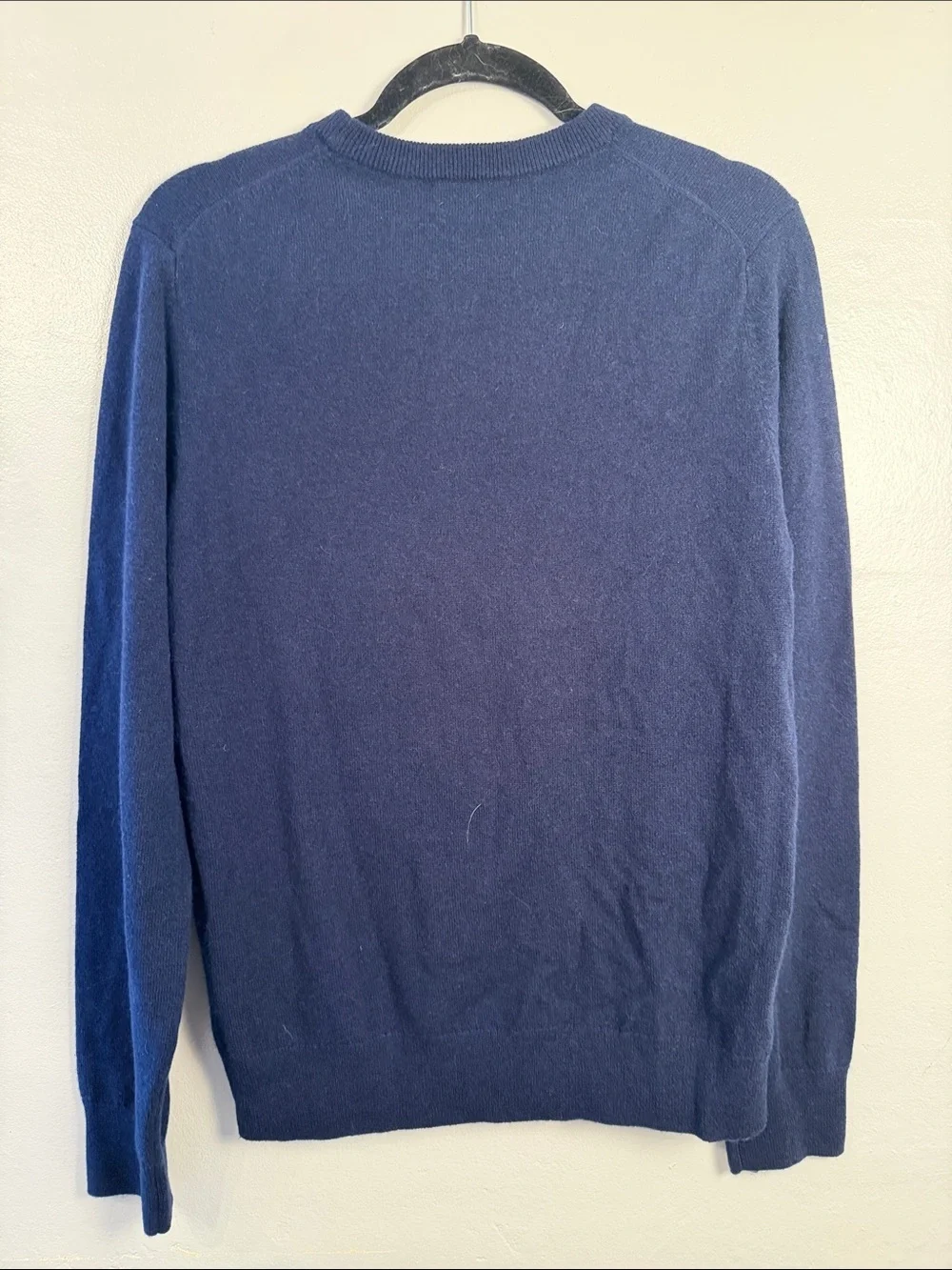 Quince Men's Dark Blue Cashmere Crewneck Sweater size small